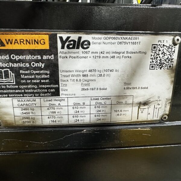 2019 Yale GDP060VX - Image 11