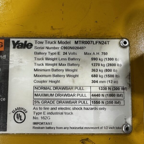 2016 Yale MTR007LFN24T - Image 10