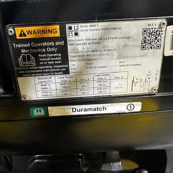 2020 Hyster S60FT - Image 12
