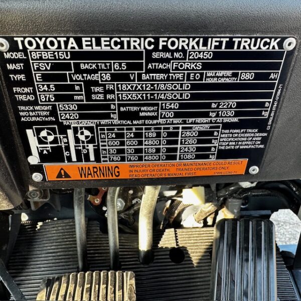 2021 Toyota 8FBE15U - Image 17