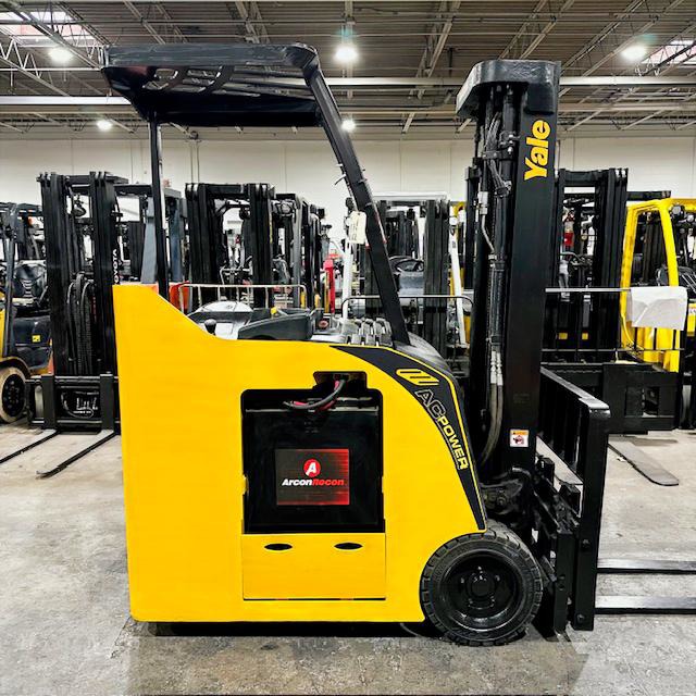 yale used stand up electric forklift